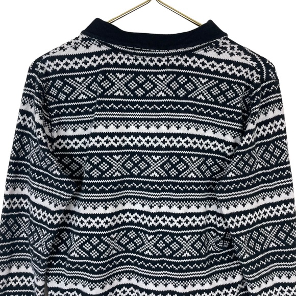 ⭐️2/$20 Lauren Ralph Lauren Active Pull Over Nordic Print Quarter Zip Jacket - Picture 8 of 12